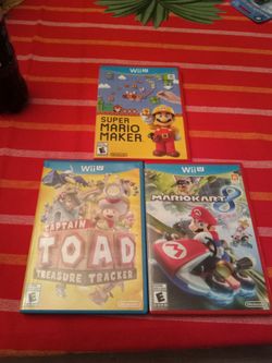 Nintendo Wii u super Mario Maker - Captain Toad Treasure Tracker - Mario Kart 8