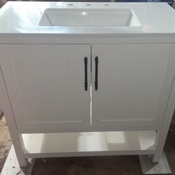 Freestanding Stone Top Bathroom Vanity/Cabinet