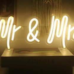 Mr. And Mrs Neon Sign New 