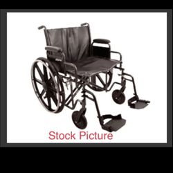 Roscoe Medical 24 x 18 in. K7 Swing Away Extra Heavy Duty 450lbs weight capacity Foldable Wheelchair 