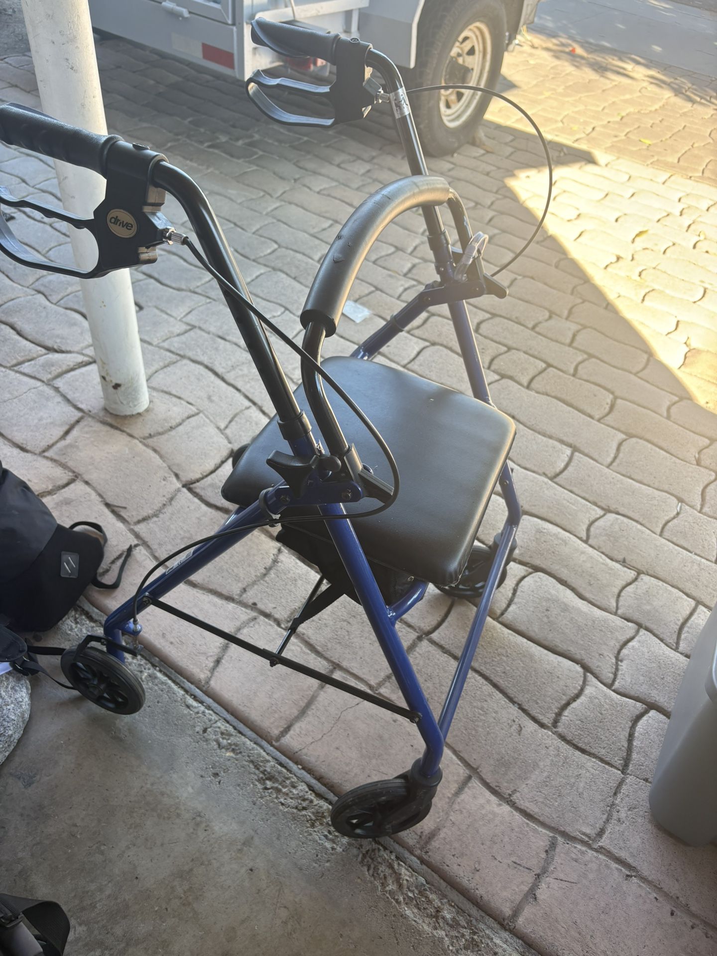 Drive walker folding