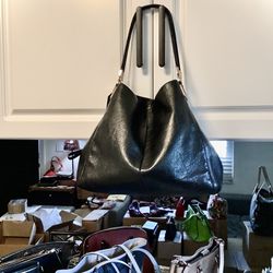 Coach 26224Madison Phoebe Black Leather Shoulder Bag