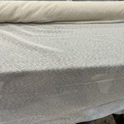 Cream Sheer Fabric Remnant 