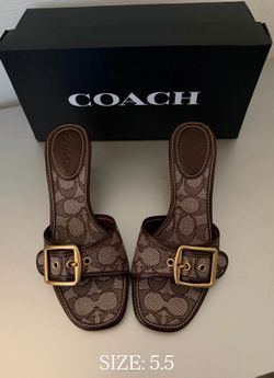 Coach Margot Sandal in "Signature Jacquard"