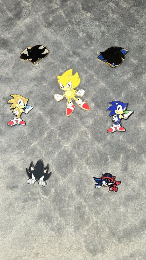 Sonic The Hedgehog Pins