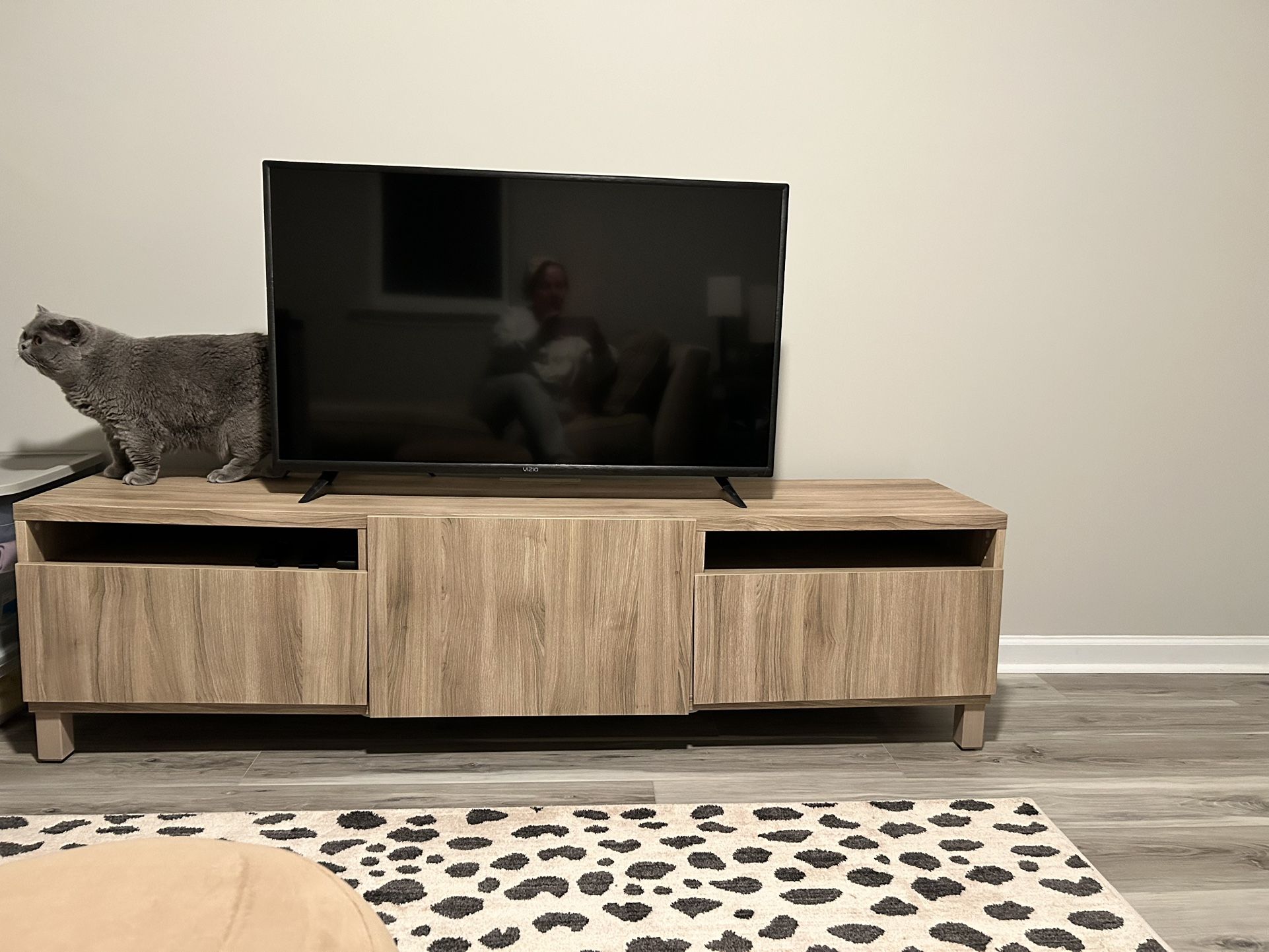 IKEA Besta TV Stand Oak 