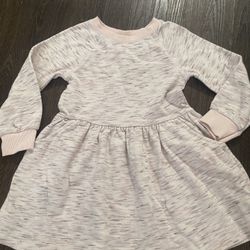 Girls Light Pink Sweater Dress Size 3t #12