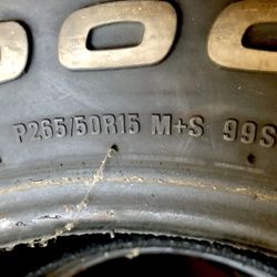 BF Goodrich T/A Radials White letter tires ( set of 4)-P265/ 50R 15 M+S