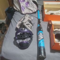 Girls Softball Equipment- Wheel Sale Separate