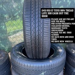 245/65/17 Toyo 98% TREAD LIFE Semi New All Four | Please Ask Me For The Size You Need |