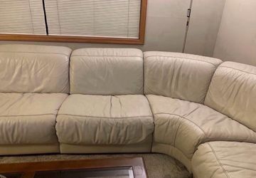 Sofa sectional with two recliners