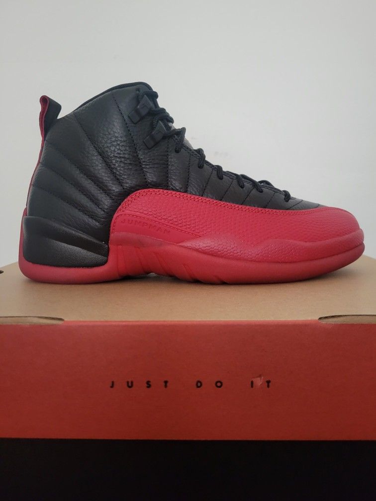 Air Jordan 12 Retro Flu Game (2025) Black/Red ✅️ Size 9.5 Men's 🆕️ DS, Brand New, 1000% Authentic Guaranteed 🔸️Nike AJ12 XII 🔥🔥🔥