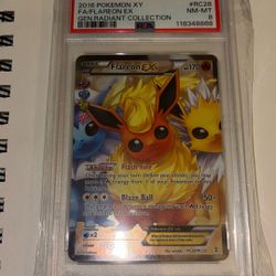 2016 Flareon Ex Radiant Collection PSA 8 