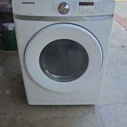 Samsung - 7.5 Cu. Ft. Stackable Gas Dryer with Sensor Dry - White