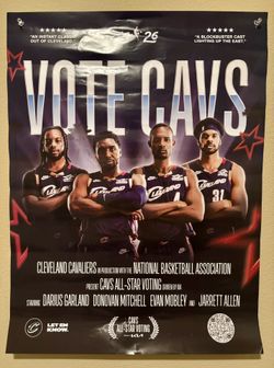 Free NBA Cavs poster ( NEW)