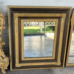 Antique Victorian Gilt Wood Mirror