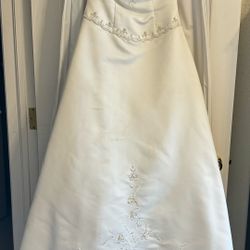 Bride Bridal Wedding Dress Gown Veil OBO