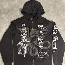 Black Ed Hardy Zip Up