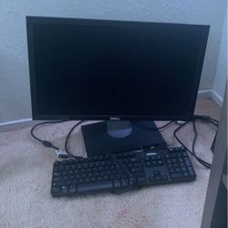 DELL Monitor And Keyboard
