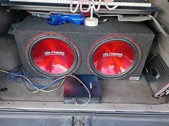 Volfenhag 2400 watt Dual15in Subwoofer And Amp