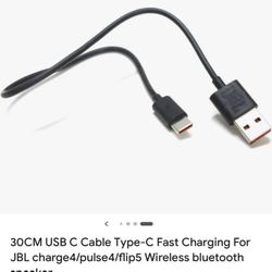 JBL USB C- cable Type-C Charging For All JBL Speaker 