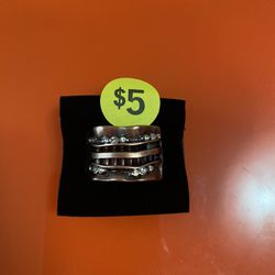 Brand NEW brass Brass And Crystal Ring $5.00 GILROY 