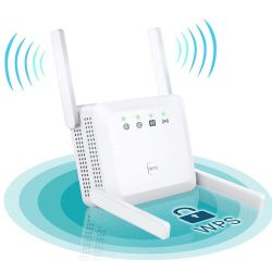 WiFi Range Extender Signal Booster Repeater 7500 Sq.ft 35 Devices 1200Mbps