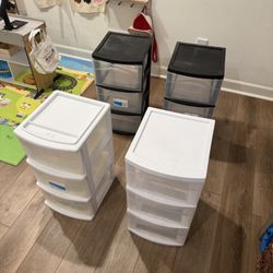 3 Drawer Plastic Storage 
