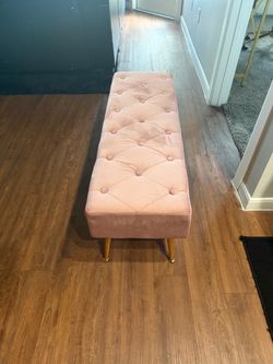 Pink Velvet Chaise