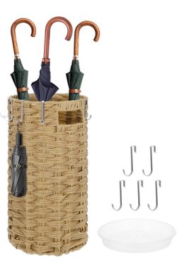 Rattan Umbrella Holder, New