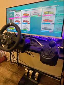 Xbox Logitech g923 wheel shifter and pedals