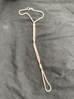 22 in long 3mm 950 silver rope chain