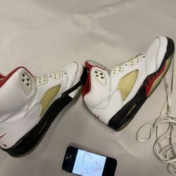 Nike Air Jordan Retro 5 Fire Red Sneaker