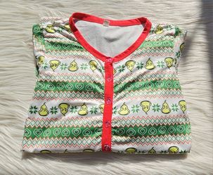 The Grinch Christmas Pajamas One Piece Onesie Ladies Size S