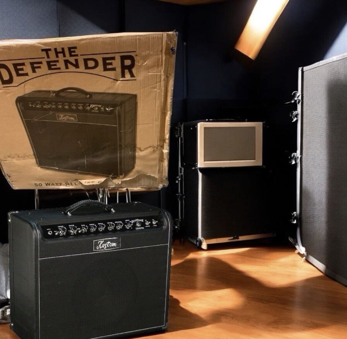 Kustom Defender 50W 1x12 Tube Combo Amplifier Black Tolex W/BOX