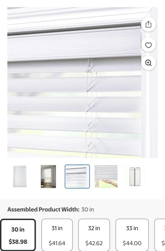 Cordless 2inch Faux Wood Blinds.
