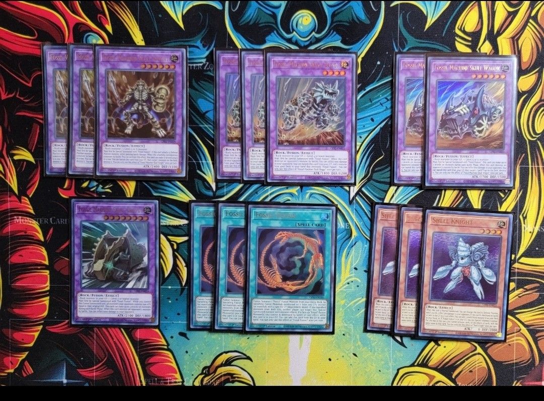 YUGIOH Fossil 15 Card Lot 1st Edition Mint