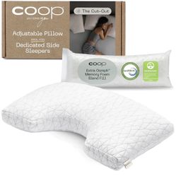 Coop Home Goods Original Cut-Out Adjustable Pillow, Queen Size Bed Pillows for Neck & Head Support, Memory Foam Pillows - Medium Firm for Side Sleeper