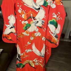 Japanese Kimono Uchikake Wedding Embroidered Furisode