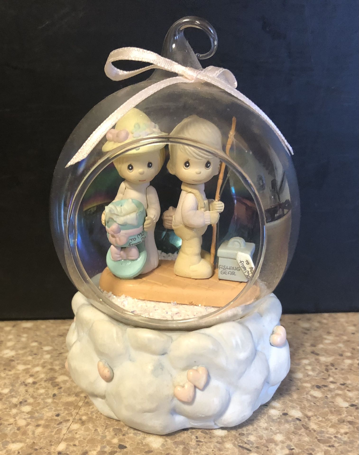 Precious Moments You're Quite A Catch Fishing Gear Figurine