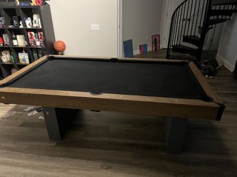 Just Pool Table No Balls Or Pool Sticks 