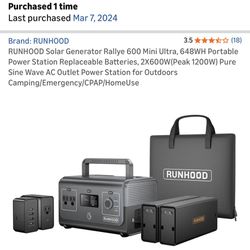 Portable Solar & Power Station  *NEED GONE ASAP*