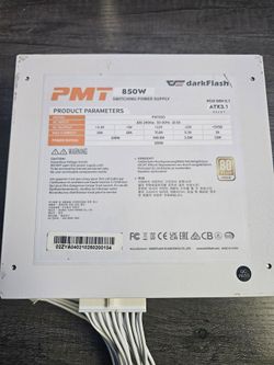 DarkFlash | PMT-850 White Fully Modular PSU | Untested | PC Power Supply