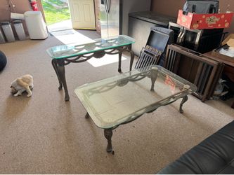 Matching glass tables