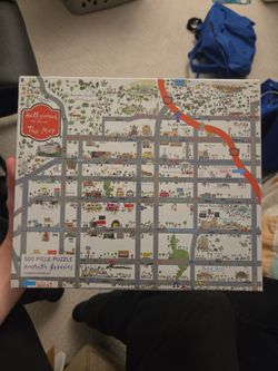 Hollywood map puzzle