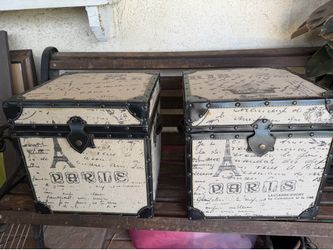 Decor or storage boxes 14”X14”  2X $38  beautiful design