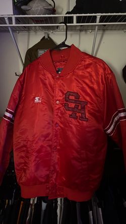 San Jose Giants Starter Satin Bomber Jacket Men’s XL - Vintage MiLB Red