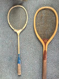 Vintage tennis rackets