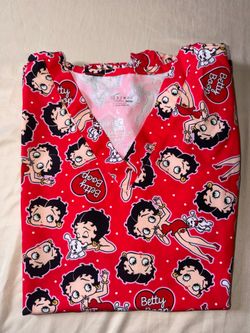 Betty Boop Scrub Top