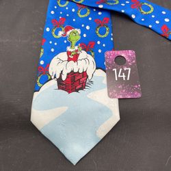 Dr. Seuss Christmas The Grinch Silk Necktie